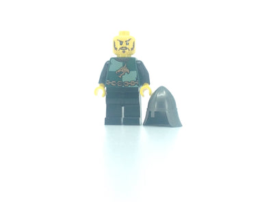 LEGO Minifigure-Kingdoms - Dragon Knight Quarters, Helmet with Neck Protector, Moustache and Stubble-Castle / Kingdoms-CAS461-Creative Brick Builders